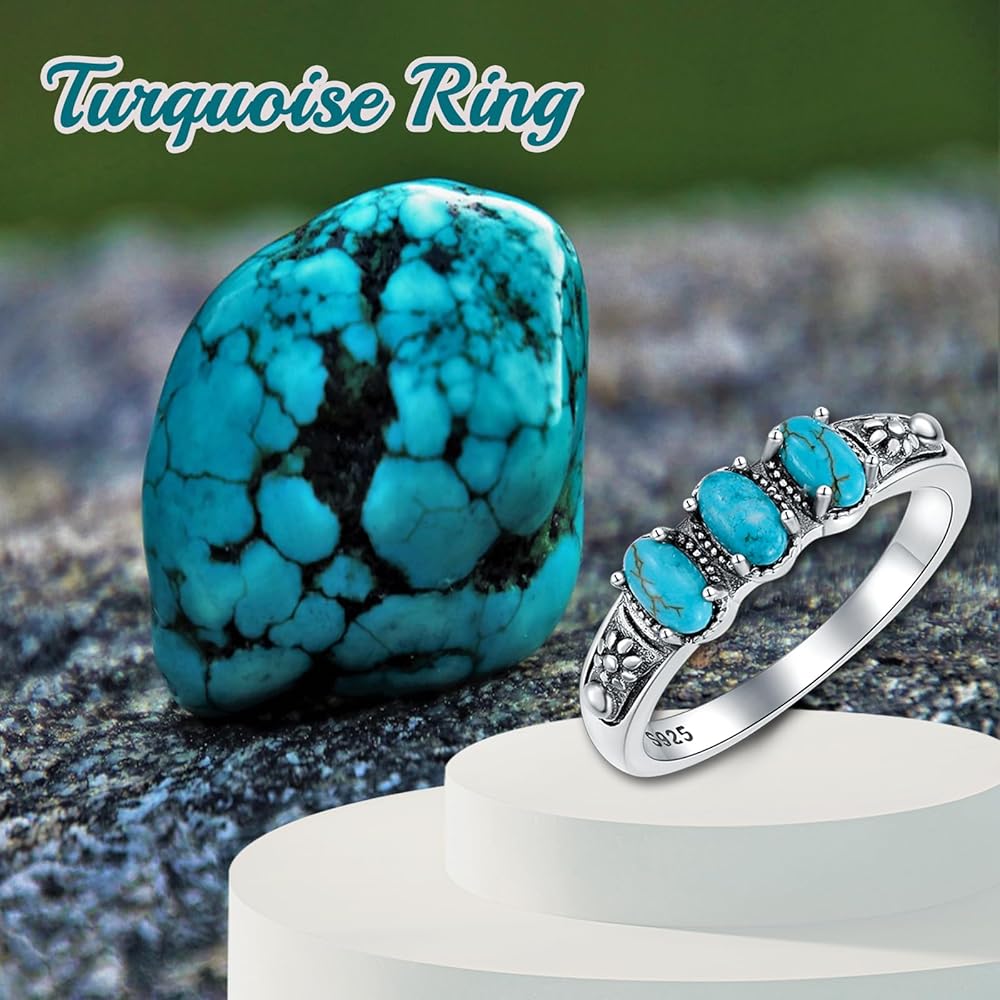 Amazon | BETHZA リアルターコイズリング 925スターリング